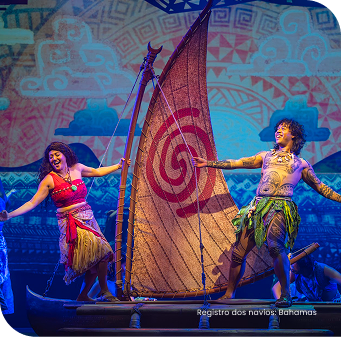 Show estilo Broadway em alto mar